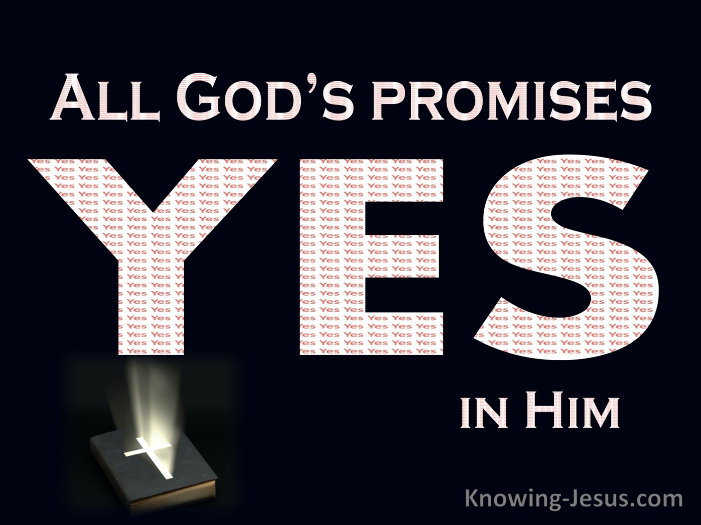 2 Corinthians 1:20 Yes In Him And Amen (black)